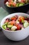 Healthy cucumber greek salad