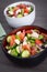 Healthy cucumber greek salad