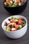 Healthy cucumber greek salad