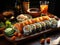 healthy cucumber sushi roll set