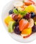 Healthy dessert of fresh tropical fruit salad