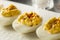 Healthy Deviled Eggs as an Appetizer