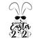 Healthy Easter 2021- Cool rabbit with toliet paper and vaccine