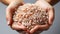 Healthy eating Close up of a woman hand holding organic basmati rice generated by AI