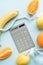 Healthy eating concept - calculate daily nutrition intake