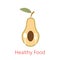 Healthy eating Logo. website logo. Healthy lifestyle concept. Colorful vector illustration