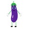 healthy eggplant vegetable illustration vegan vector