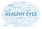 Healthy Eyes word cloud.