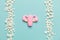 Healthy female uterus on a blue background. Gynecological diseases and pain treatment. Reproductive system and pregnancy