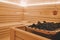 Healthy finnish sauna interior