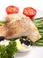 Healthy fish with asparagus