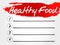 Healthy Food blank list