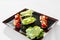 Healthy Food. Caesar Salad On Plate In Restaurant. Meal, Diet