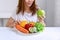 Healthy food clean eating selection fruits, vegetables on white table background. Selection of healthy food. Clean eating concept