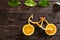 Healthy food concept of bicycle in detail made of fresh fruits f