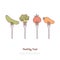 Healthy food, eating, raw and steamed vegetables, cucumber, broccoli, tomato, carrot on forks banner