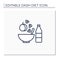 Healthy food line icon