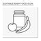 Healthy food line icon