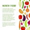 Healthy food mockup banner, kitchen and restaurant template