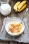 Healthy food oats porridge