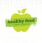Healthy Food Organic Paleo Style Rough Vector Design Element On Cardboard Background.