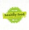 Healthy Food Organic Paleo Style Rough Vector Design Element On Cardboard Background.