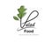 healthy food salad logo brand design for vegan and helathy restaurant food brand design