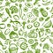 Healthy food seamless pattern, sketch for your
