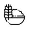 Healthy Food Wheat Spikelet Vector Thin Line Icon