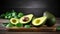 healthy fresh avocado background