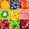 Healthy fresh food background