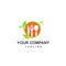 Healthy and fresh food for keto diet and vegan restaurant company logo and icon