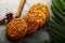 Healthy fresh made sweet cookies- vegan snack concepts