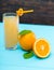 Healthy fresh orange juice rich in Vitamin C