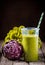 Healthy green artichoke smoothie