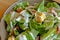 Healthy Grilled Bacon Caesar Salad with Cheese and Croutons