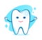 Healthy happy tooth character