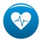 Healthy heart icon blue
