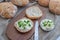 Healthy home made crusty round bread rolls