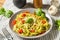 Healthy Homemade Basil Pesto Pasta