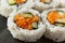 Healthy Japanese Vegetable Maki Sushi Roll