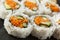 Healthy Japanese Vegetable Maki Sushi Roll