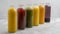 healthy juice bottles assortment. High quality photo