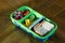 Healthy kids school lunchbox without nuts that is an allergy-friendly lunch box