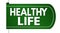 Healthy life banner design