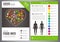 Healthy Lifestyle Brochure design template. Healthy eating concept. Food and drink. Vector.