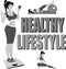 Healthy lifestyle. The girl goes in for sports and eats healthy food. She is energetic and happy. Black, grey, white.