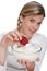 Healthy lifestyle series - Bowl of yogurt