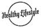 healthy lifestyle sign. healthy lifestyle round vintage stamp.