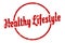 healthy lifestyle sign. healthy lifestyle round vintage stamp.